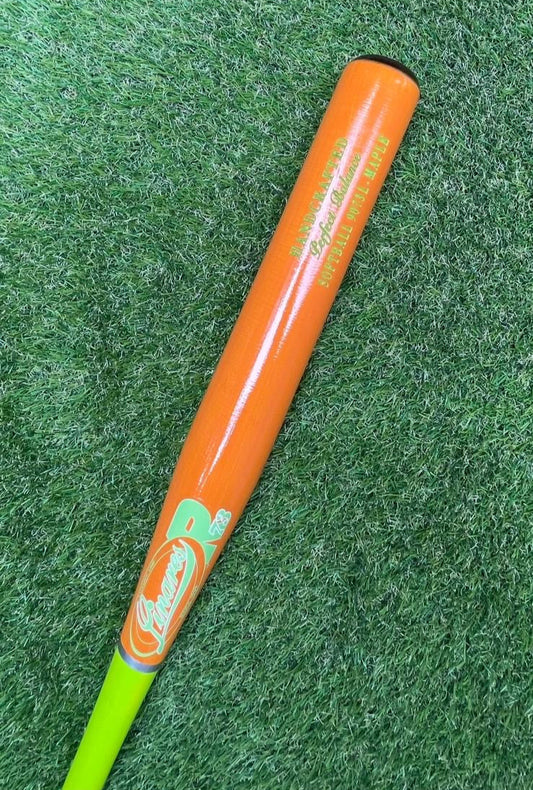Perfect Balance MAPLE SOFTBALL Bat 9073L Neon Green / Orange- 34in