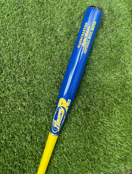 Perfect Balance MAPLE SOFTBALL Bat 9073L Yellow / Royal Blue- 34in